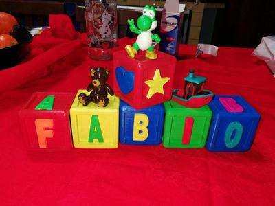baby name cubes (ornament)