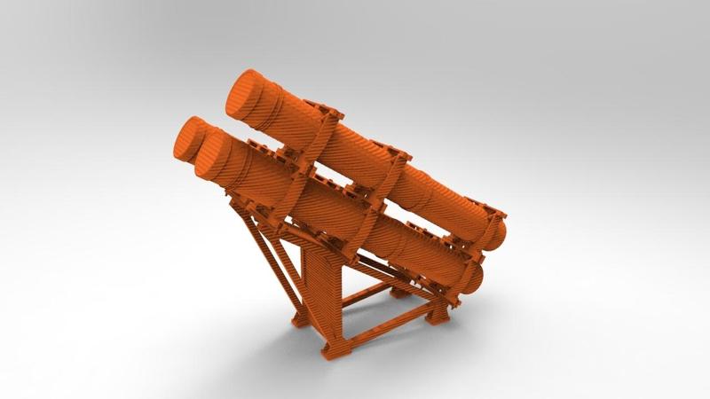 Navy Exocet Launcher 3 Tube