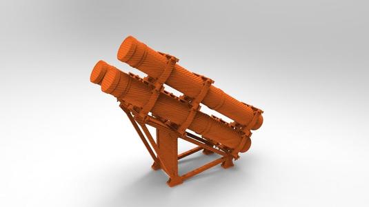 Navy Exocet Launcher 3 Tube