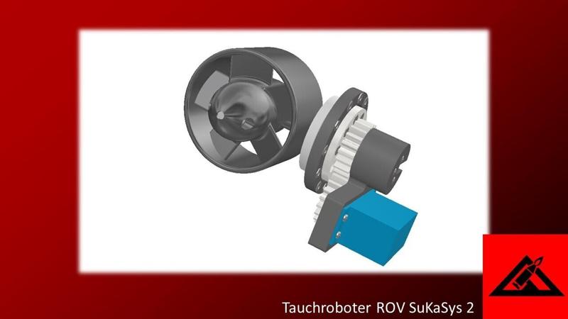 ROV Thruster Azi-Pod Impeller