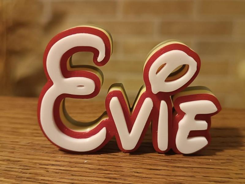Evie Disney Name Sign Ornament Room child Birthday