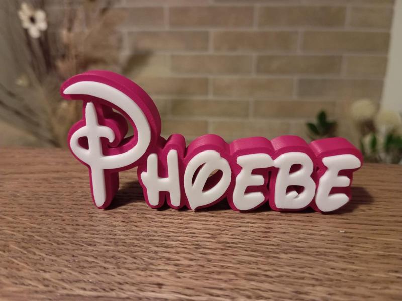 Phoebe Disney Name Sign Decorated Room child