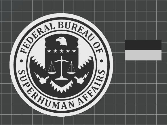 Federal Bureau Of Superhuman Affairs Coaster