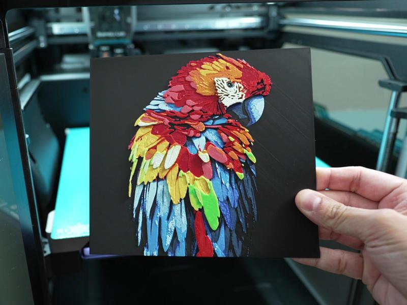 Macaw Parrot Hueforge (14 colors)