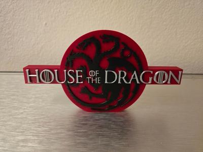 Game Of Thrones House of The Dragon Logo Sign