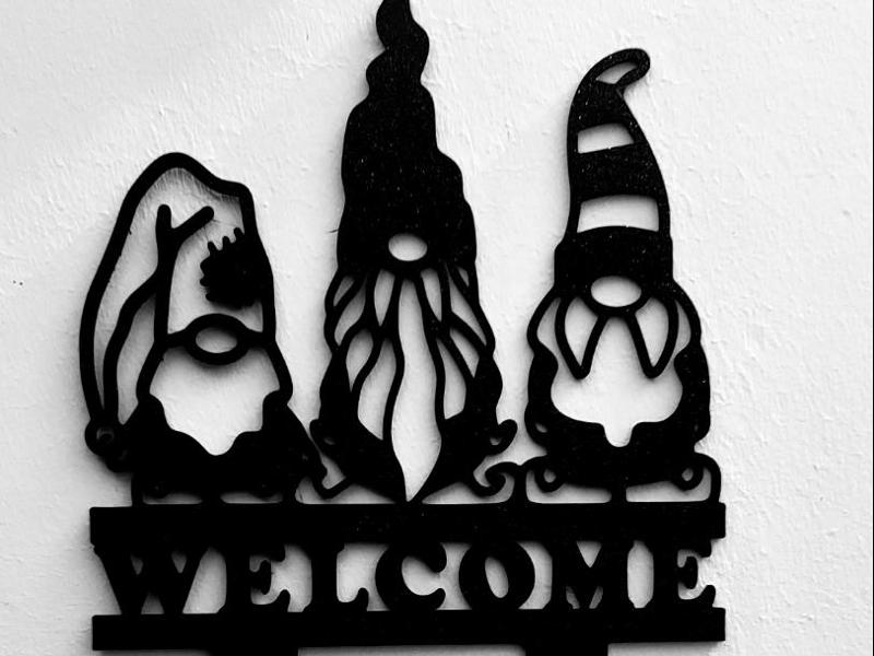 welcome gnomes garden and house