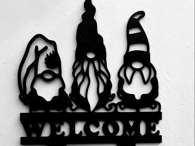 welcome gnomes garden and house