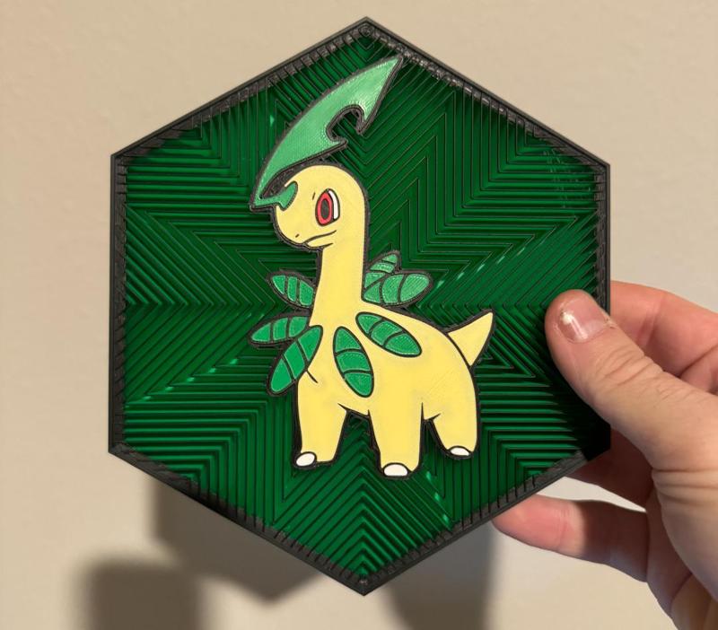 #153 Bayleef Hex Wall Art