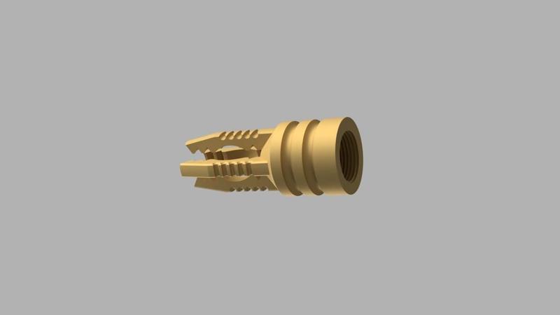 threaded airsoft muzzle brake/flash hider