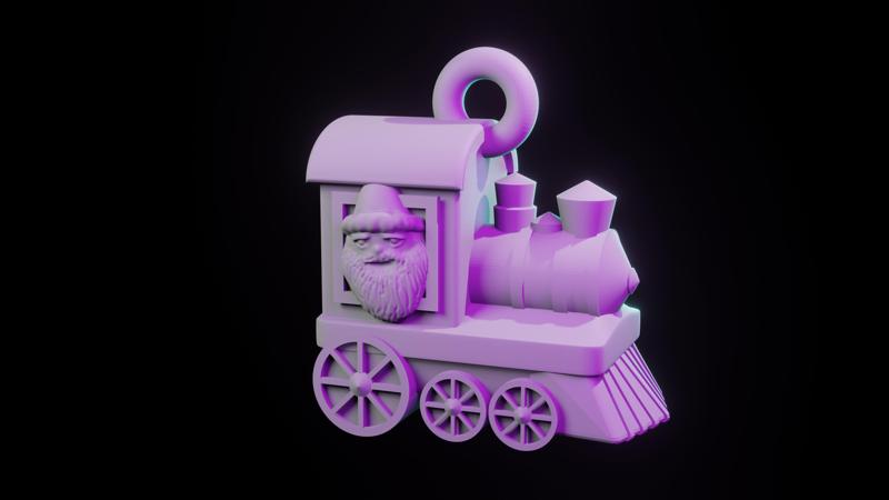 Santa train christmas decorations