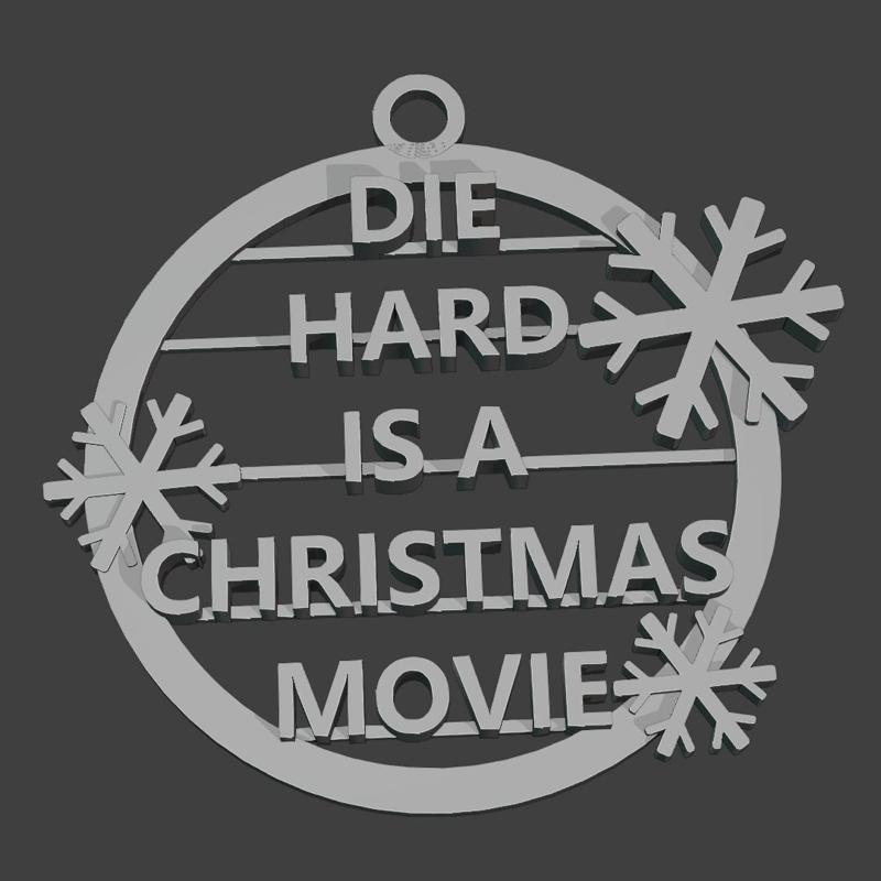 Die hard christmas ornament