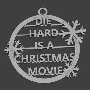 Die hard christmas ornament