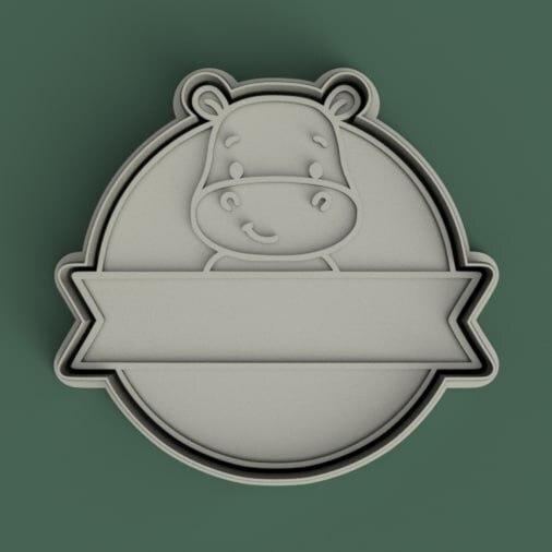 cutter + hippopotamus frame print