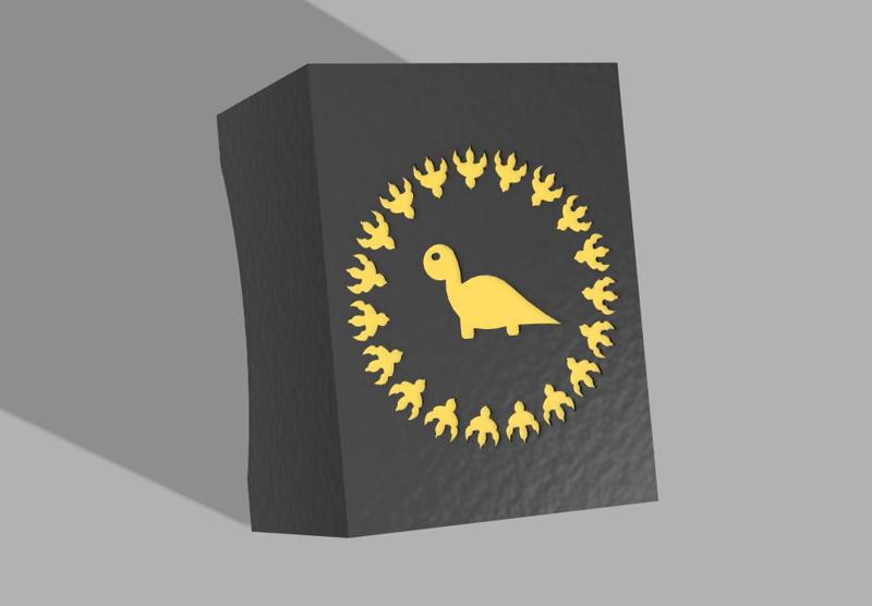 Dinosaur deck box
