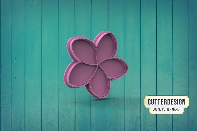 Tropical Flower Cookie Cutter M2