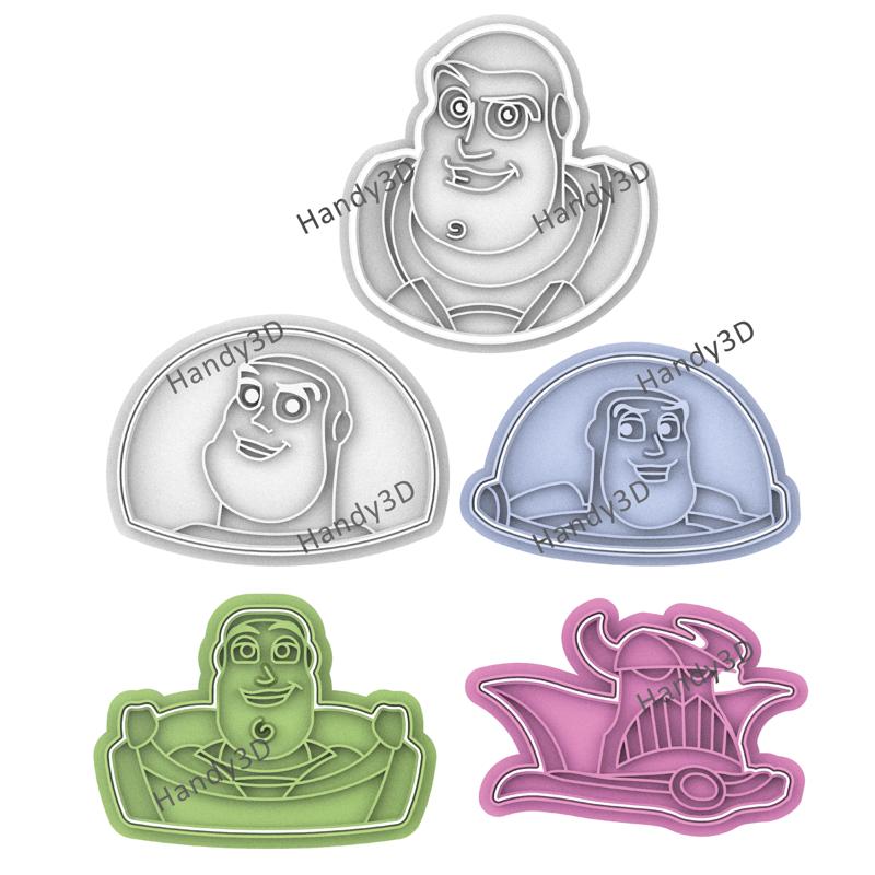 Buzz Lightyear Toy Story Cookie cutters pack x 5