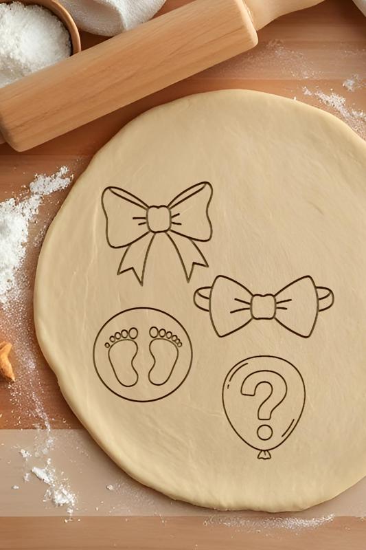 Baby Birthday Set Cookie Cutter, Biscuit Cutter