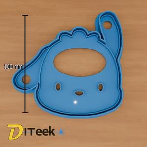 Pochacoo cookie cutter with seal
