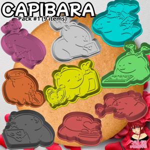 Capibara Valentine's Day Cookie Cutter Pack #1