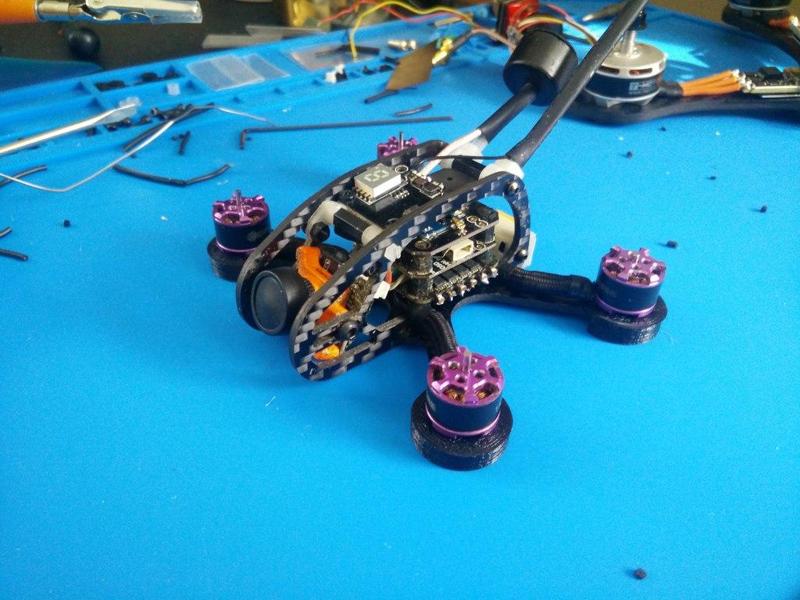 FlexRC Ascent 2" arm guard soft mount motor guard