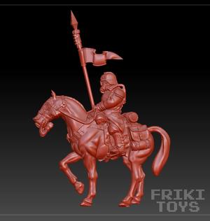 Cavalry Soldier Relief Design - FrikiToys
