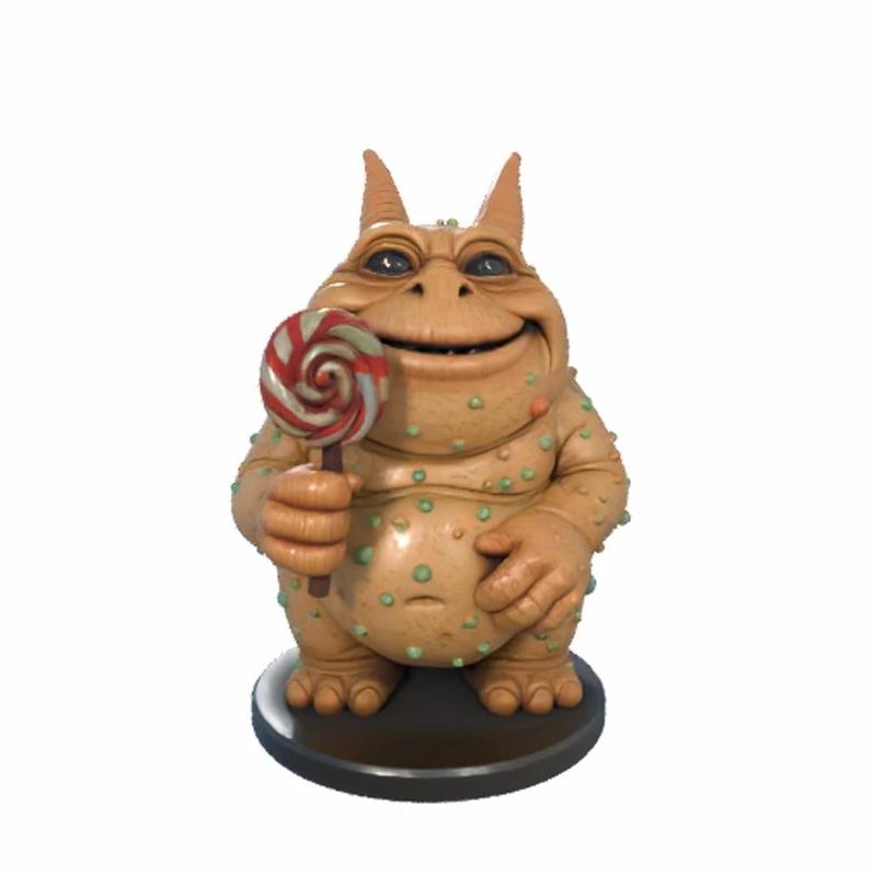 Lollipop Monster - 3D Printable Sweet Tooth Monster