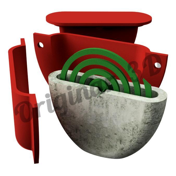 CEMENT / PLASTER COIL HOLDER MOLD | Mosquito Coil Holder Mold