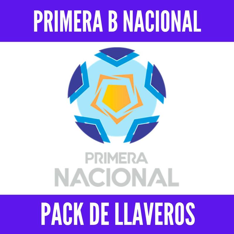 Pack de llaveros bicapa - Primera B Nacional argentina