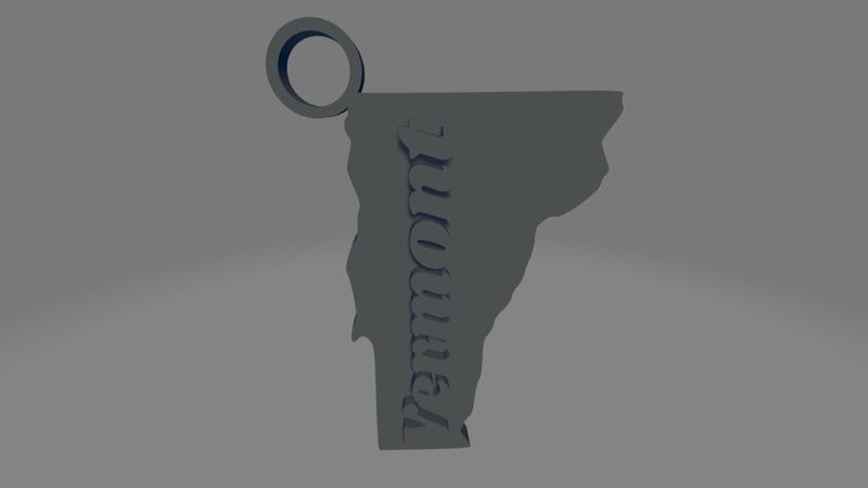 Vermont Keychain