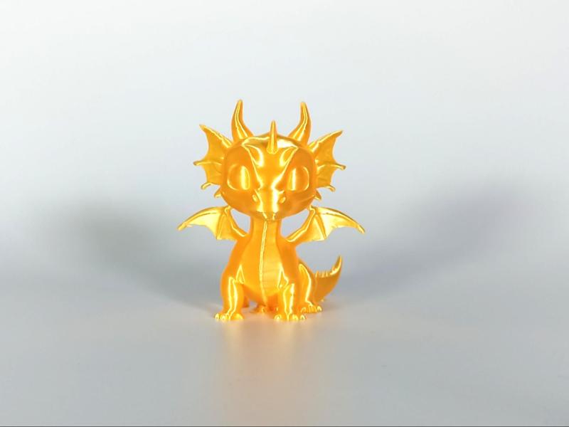 Cute Golden Young Dragon