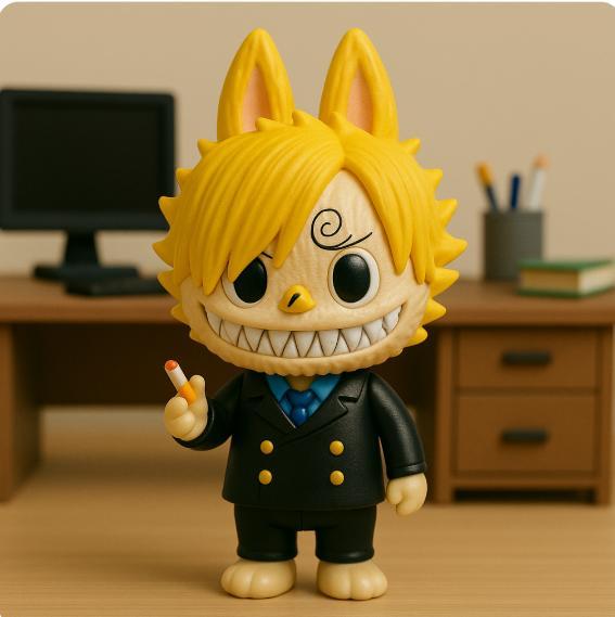Labubu - Vinsmoke Sanji statue - One piece - 3D print