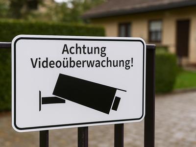 Attention Video Surveillance Warning Sign 