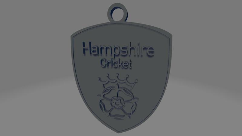 Hampshire Cricket Keychain