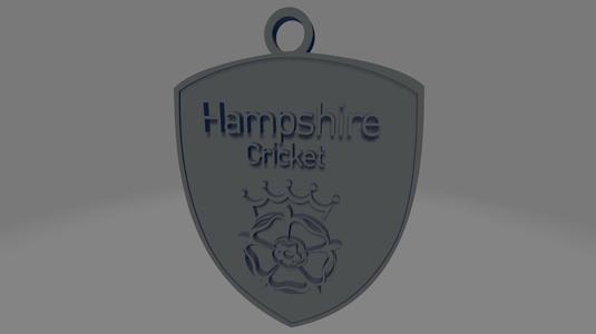 Hampshire Cricket Keychain