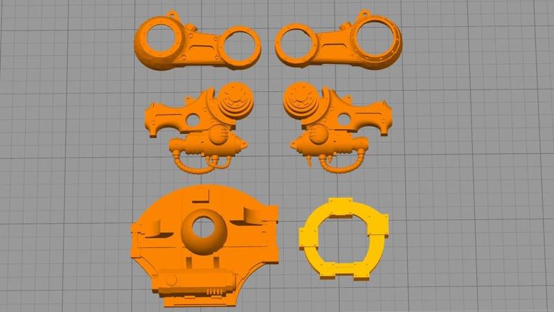 Updated Imperial Knight proxy (WIP) LEFTY Parts.
