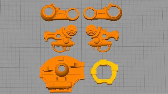 Updated Imperial Knight proxy (WIP) LEFTY Parts.