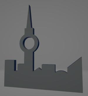 Berlin TV Tower keychain