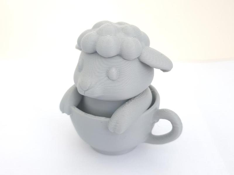 Cute Sheep in Cup