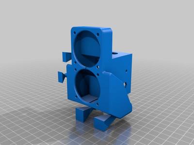Diplo duct without extruder mount, or external mount