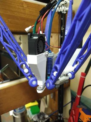 Delta 713Maker Aluminum Rostock Effector Plate 3010 Part Cooling Blower Mount for Kossel