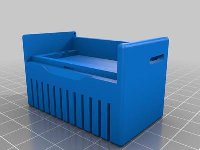 Mini snap lid enclosure with 9v battery compartment