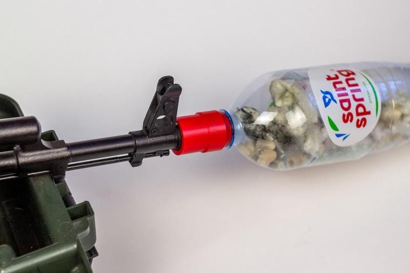 Muzzle adapter for bottle patch trap