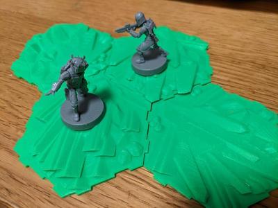 Crystal hex terrain