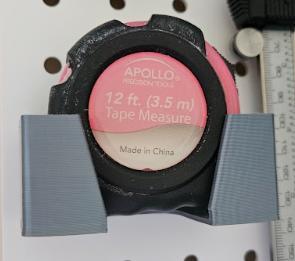 Less plastic and combined small tape measure holder