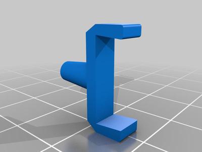 Shelf peg 5mm with clip