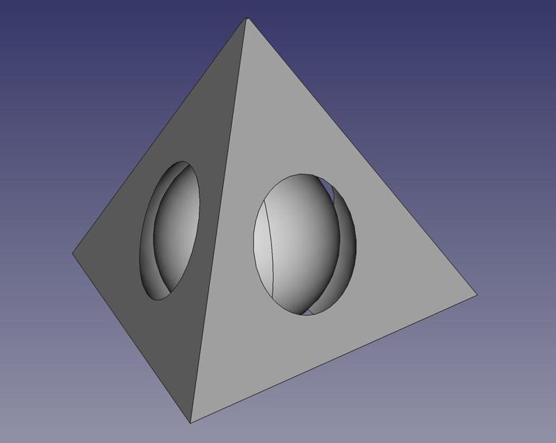 Pyramid with a Captive Ball
