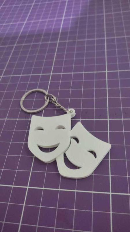 Keychain - Theater mask