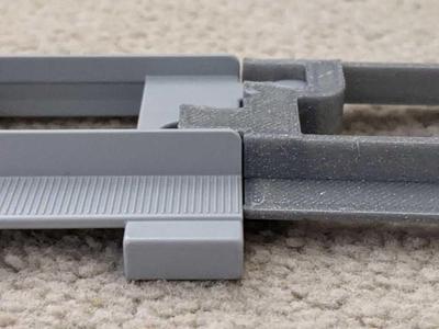 Fast-printing Duplo compatible double length train track .stl