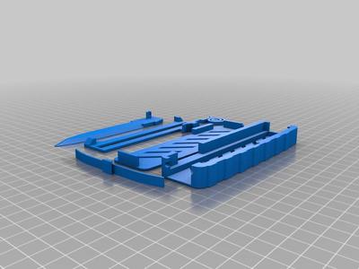 completely 3d printed retractable blade (is not my idea)