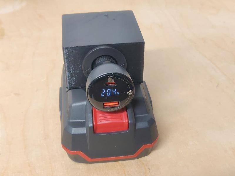 Parkside X20V USB PD 100W Charger / Adapter Car Lighter Plug